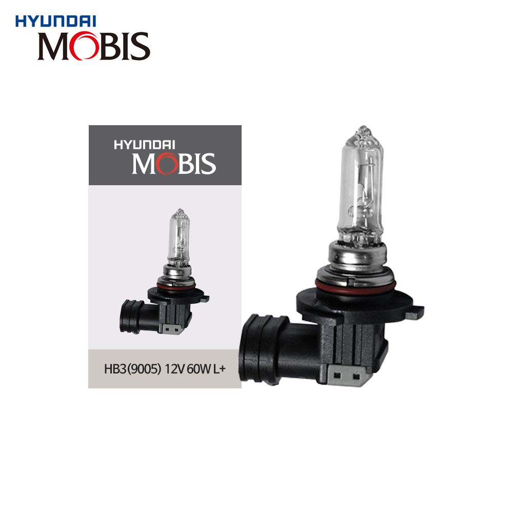 현대모비스 HB3(9005) 할로겐 순정형 전조등 자동차 전구 상향등 하향등 12V 60W L+