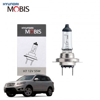 현대모비스 H7 현대 싼타페 CM 할로겐 순정형 전조등 자동차 전구 12V 55W