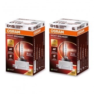 오스람 HID D1S (2개입) 나이트브레이커 220% 제논램프 자동차 전조등 헤드라이트 차량 전구 외