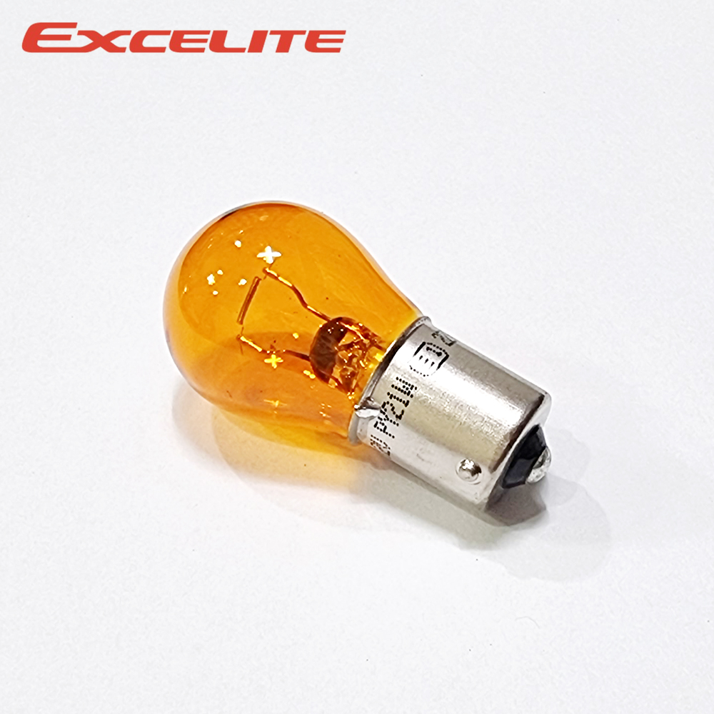 엑셀라이트 150도 싱글전구 황색 PY 21W 12V 21W 10개 세트 브레이크전구등 후미등 후진등